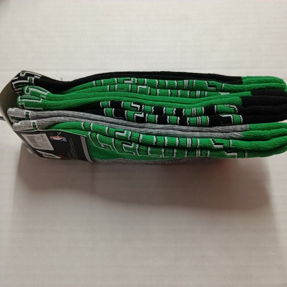 Boston Celtics Official NBA Licensed Apparel Ultra Crew Socks 3 Pair Size‎ 6-12 - Picture 5 of 5